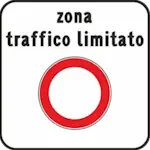 ZTL-Schild Italien – Zona a Traffico Limitato